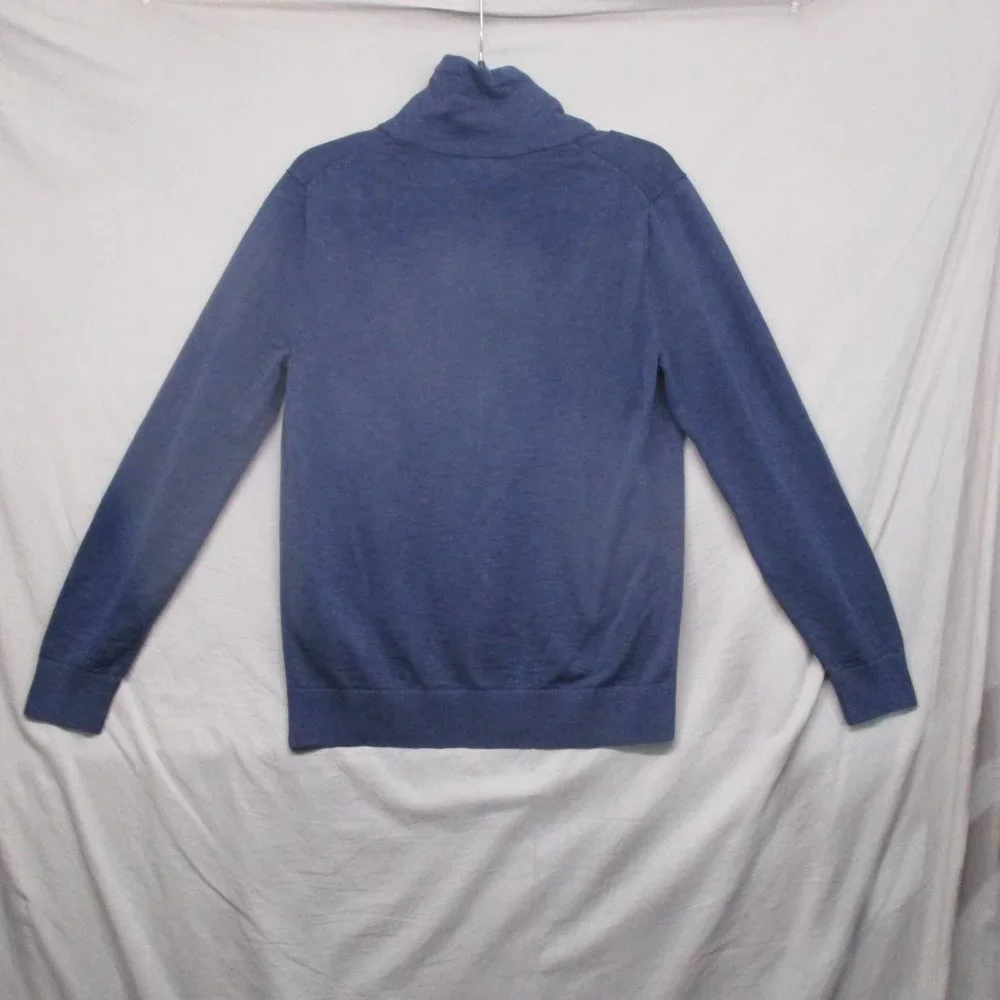 Banana Republic Long Sleeve Cowl Neck Shirt/Lightweight Sweater Blue Men Size  M